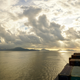 The view from the A. Lincoln freighter ship, which takes passengers.